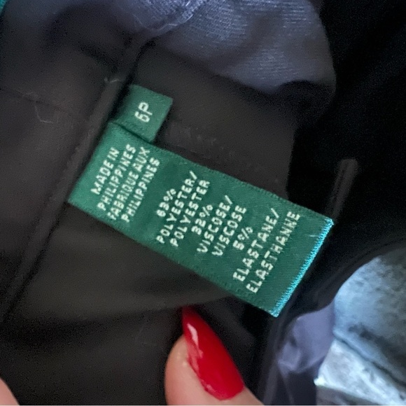 Lauren Ralph Lauren Brown wide Leg Pleated Trouser Slacks - Picture 4 of 8